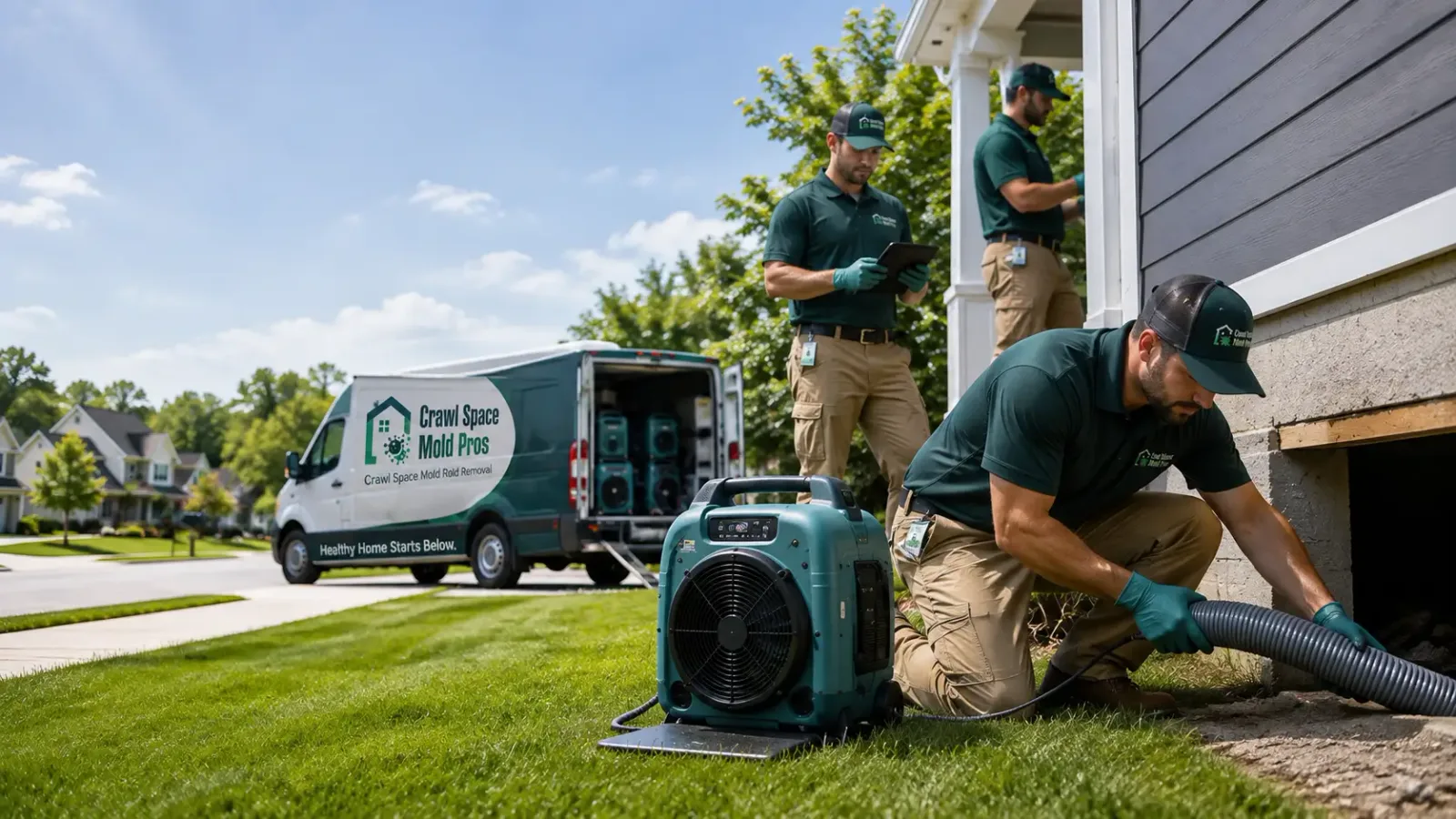 Crawl Space Mold Removal in Latham, OH